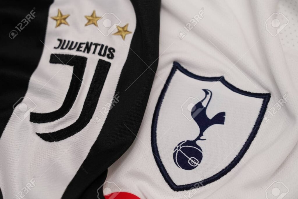 BANGKOK THAILAND - DECEMBER 11: the logo of Juventus and Tottenh