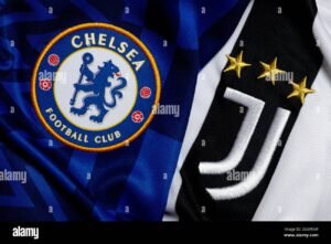 close-up-of-juventus-chelsea-fc-club-crest-2GGPENP