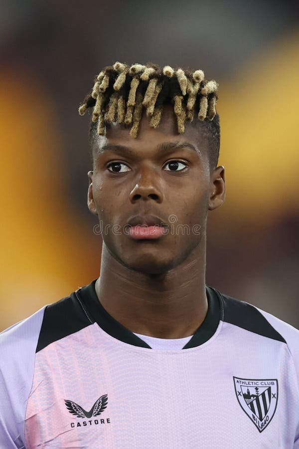 football-uefa-europa-league-as-roma-vs-athletic-club-bilbao-olympic-stadium-rome-italy-close-up-nico-williams-bilbaoseen-366117939