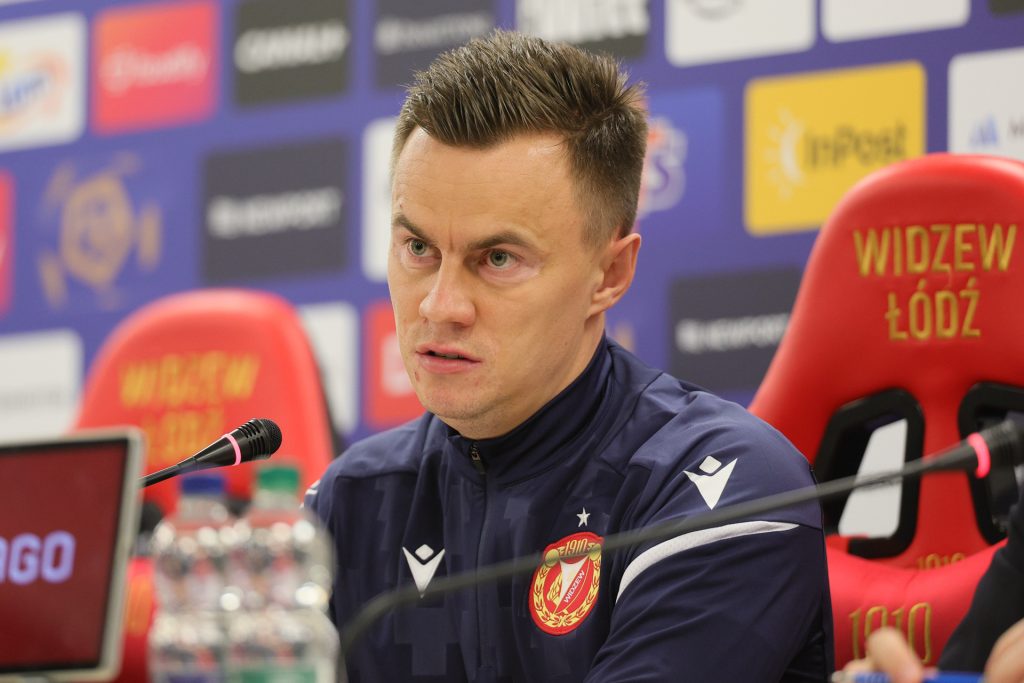Pilka nozna. PKO Ekstraklasa. Widzew Lodz. Konferencja prasowa. 11.09.2026.